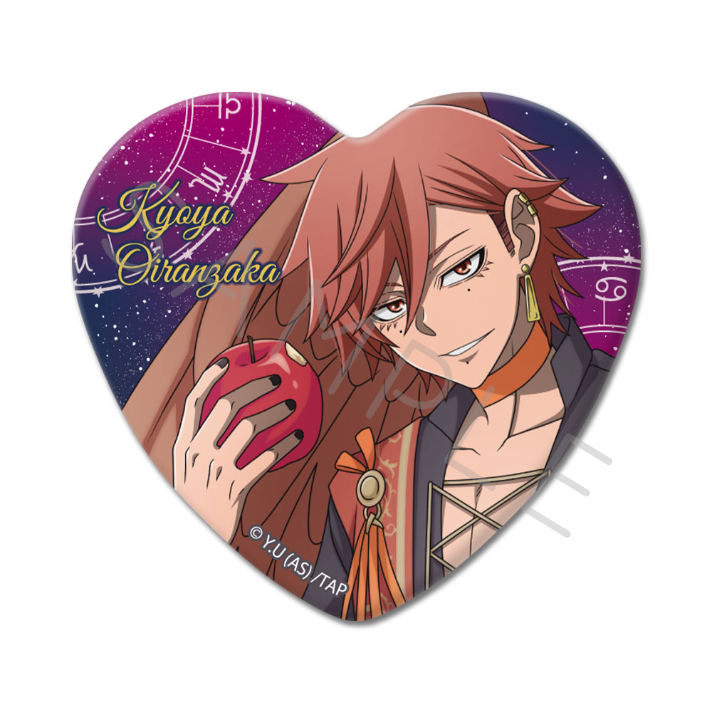 TVアニメ「桃源暗鬼」第4弾 ハート型缶バッジ CE (花魁坂京夜)｜TV