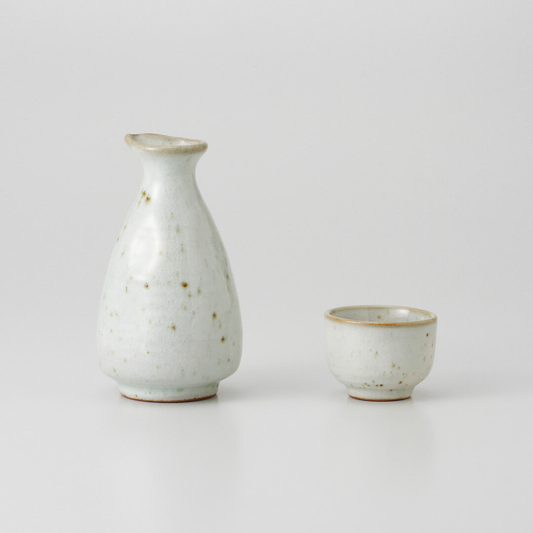 淡雪 二合徳利 [ 酒器・徳利 ] 8.3×14.4cm 300cc