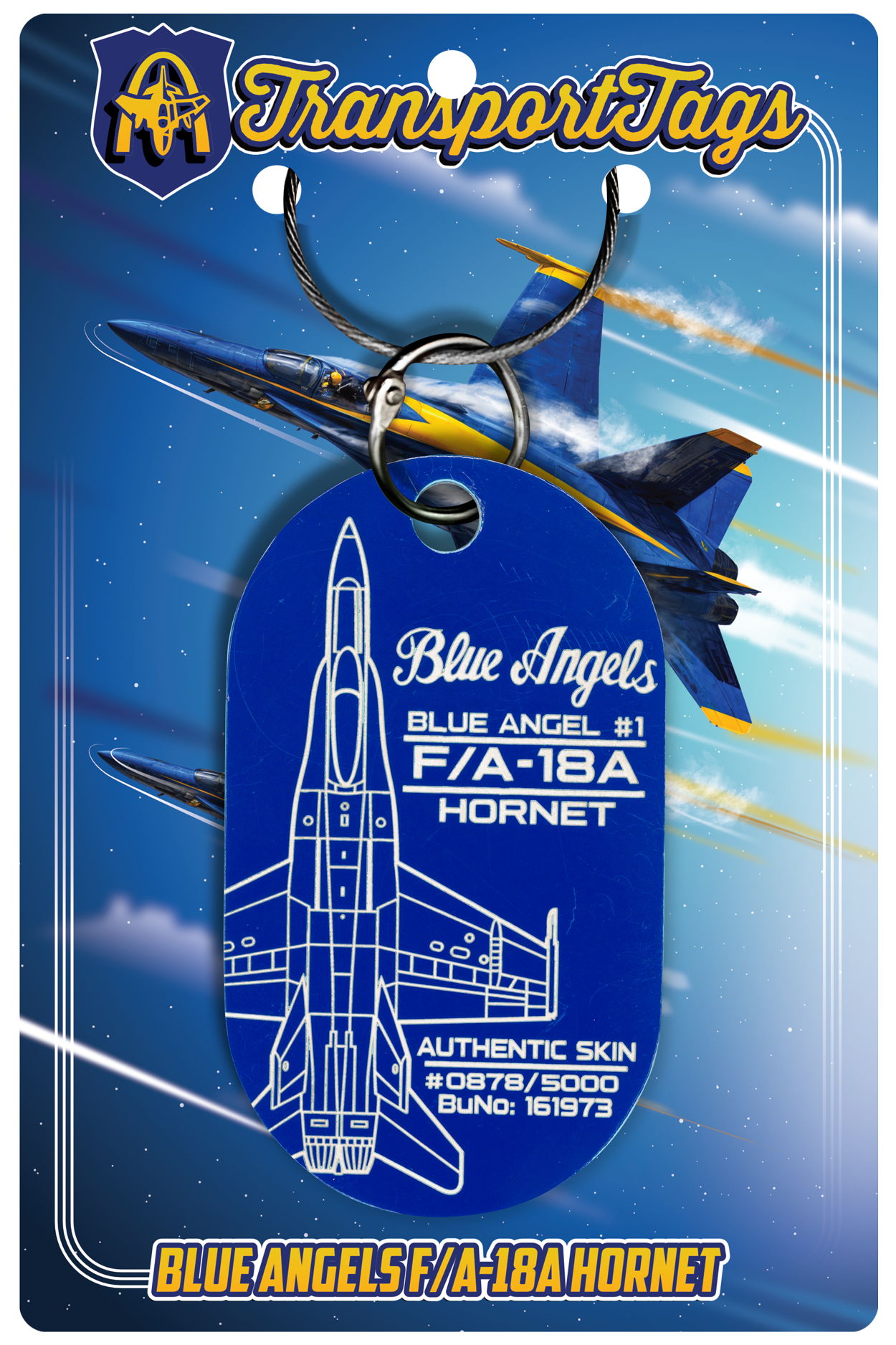 Blue Angels F/A-18A Hornet – Transport Tags LLC
