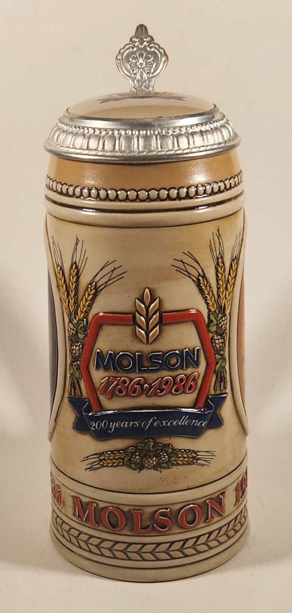 Ceramarte Brazil Molson 1786-1986 200 Years of Excellence Beer