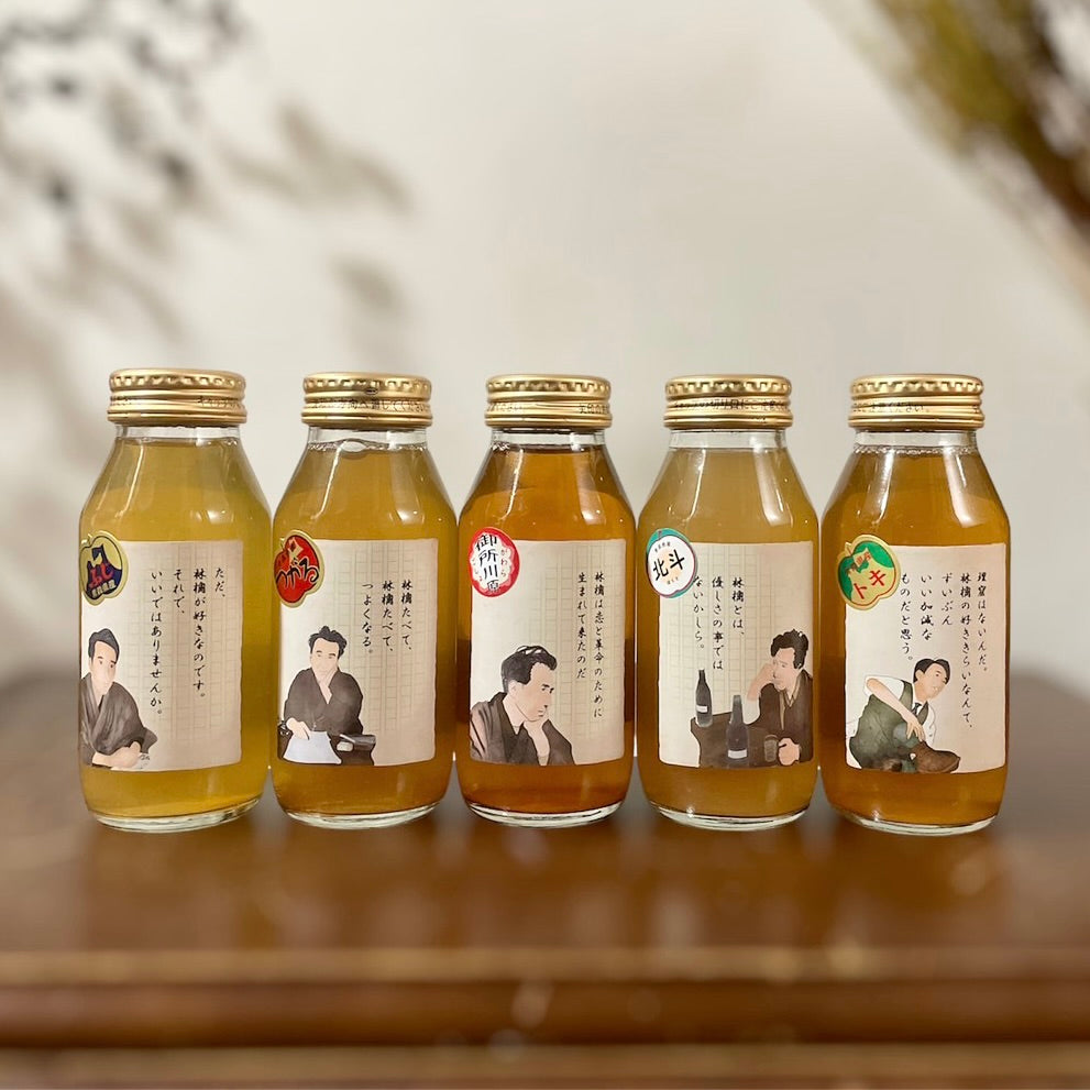 太宰ラベル】5品種飲み比べ100%りんごジュースセット – 太宰のリンゴ酒