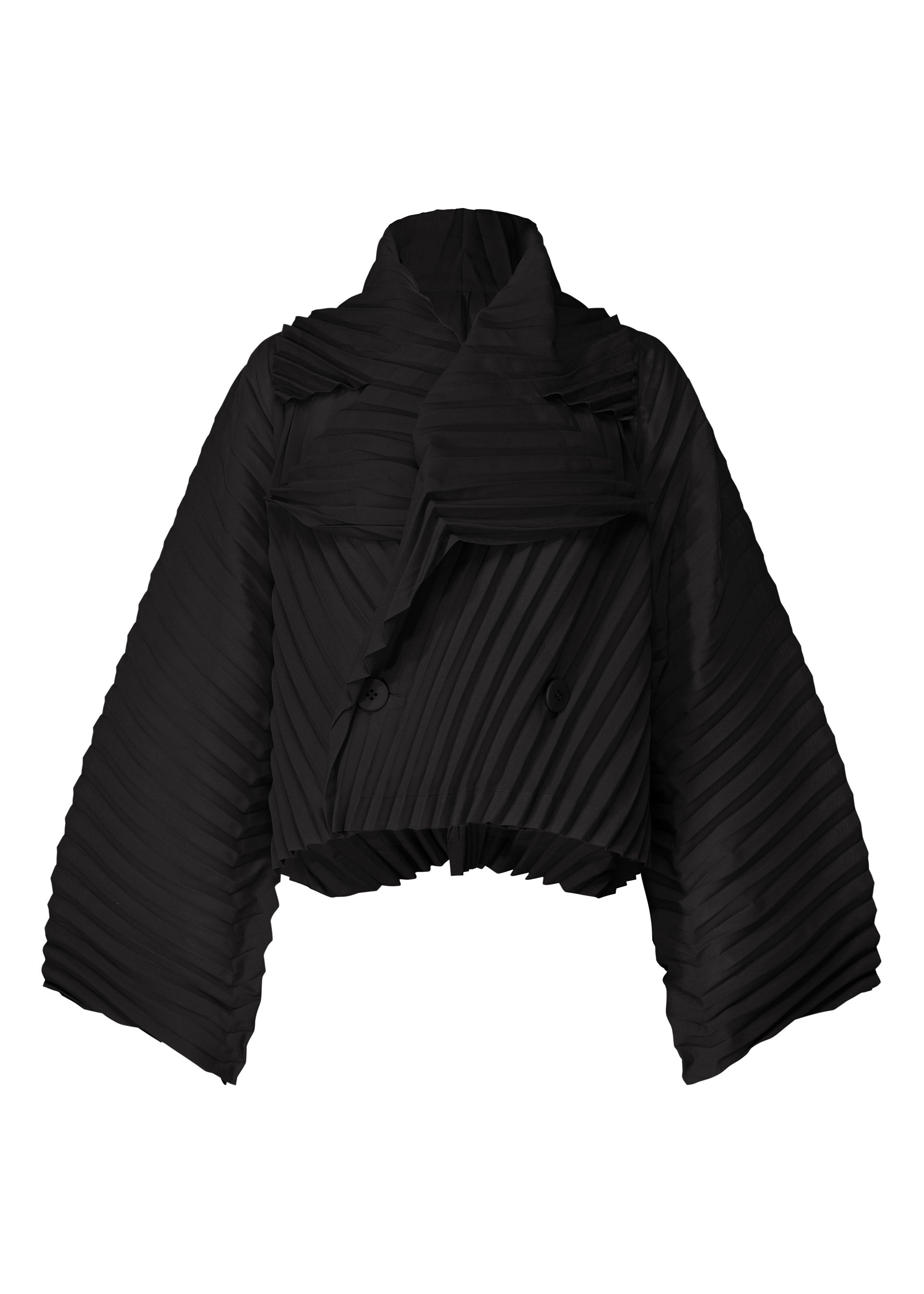 WAVE PLEATS Jacket Black – The official ISSEY MIYAKE ONLINE STORE