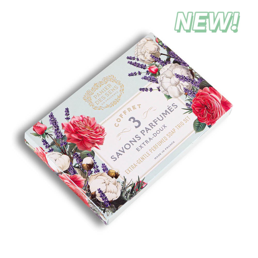 Soap Gift Set of 3 French Shea Butter Soap Bars – 3 x 3.5oz