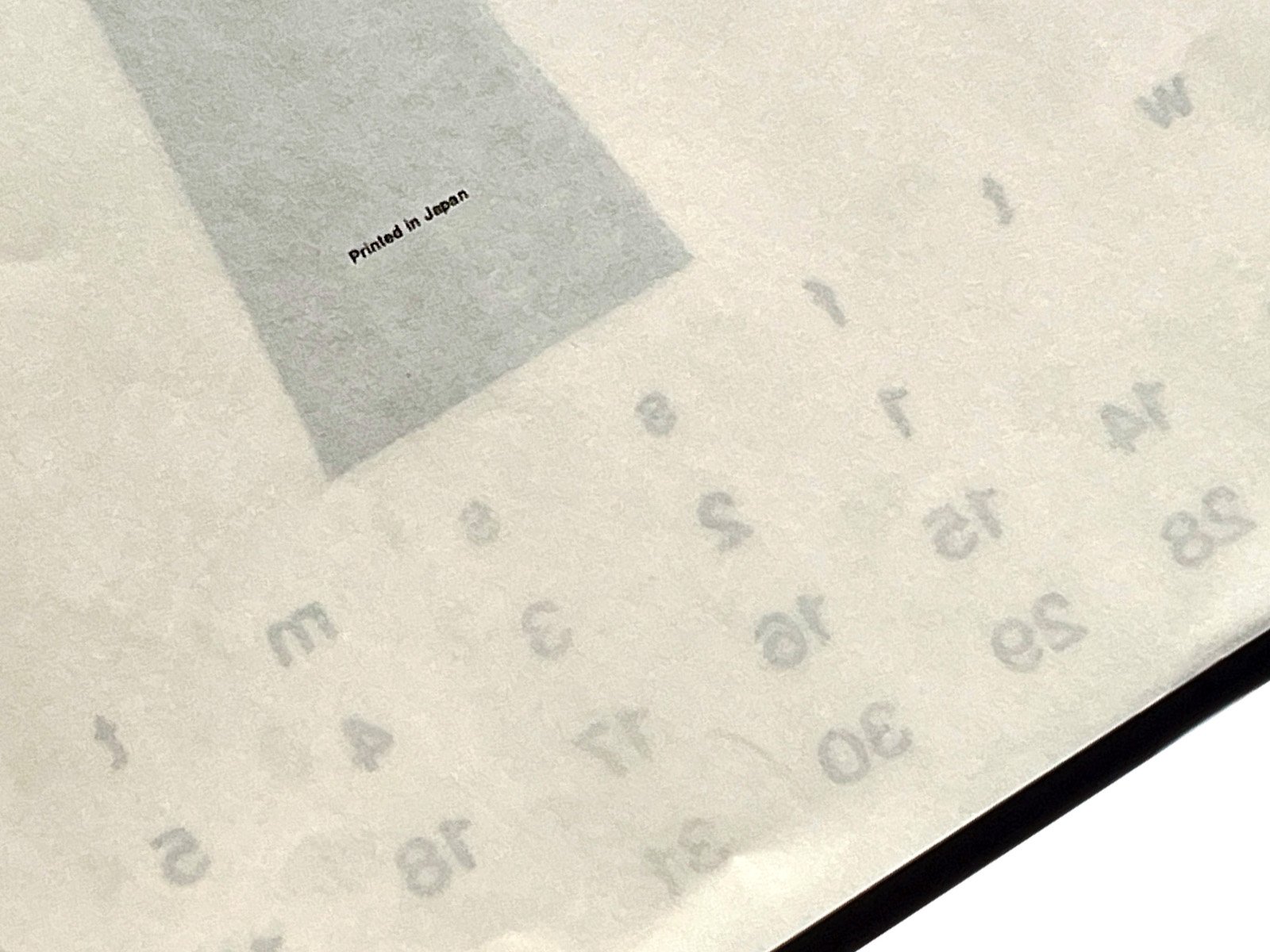 COMME des GARÇONS 1989 Calendar (Semi-Complete / January Missing