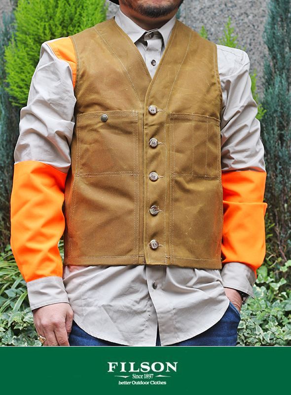FILSON フィルソン OIL TIN CLOTH VEST TANを通販【paper 福岡】