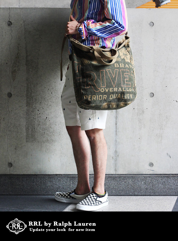 RRL ダブルアールエル キャンバストートバッグ、マーケットトート