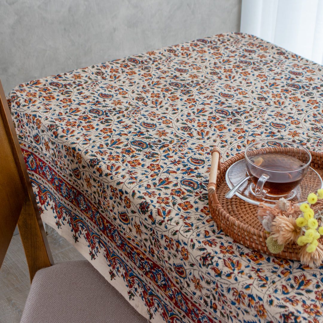 ペルシャ更紗 100×150cm 総柄 ブラウン マルチカバー – Persiadirect