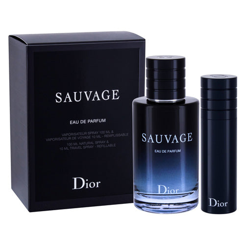 Dior Sauvage Eau De Parfum 2 Piece Gift Set With 3.4 Oz EDP Spray