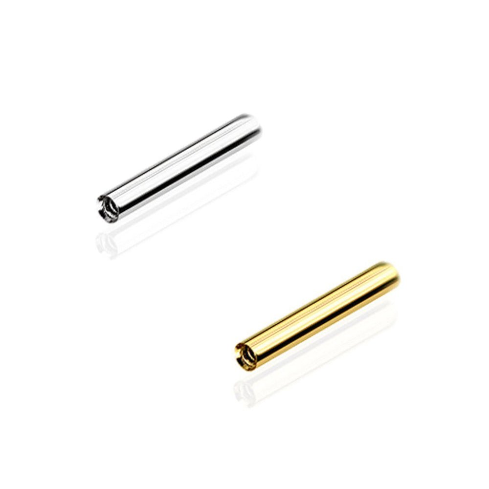 ファーストピアスにオススメ │ K18金 プラチナ ストレートバーベル