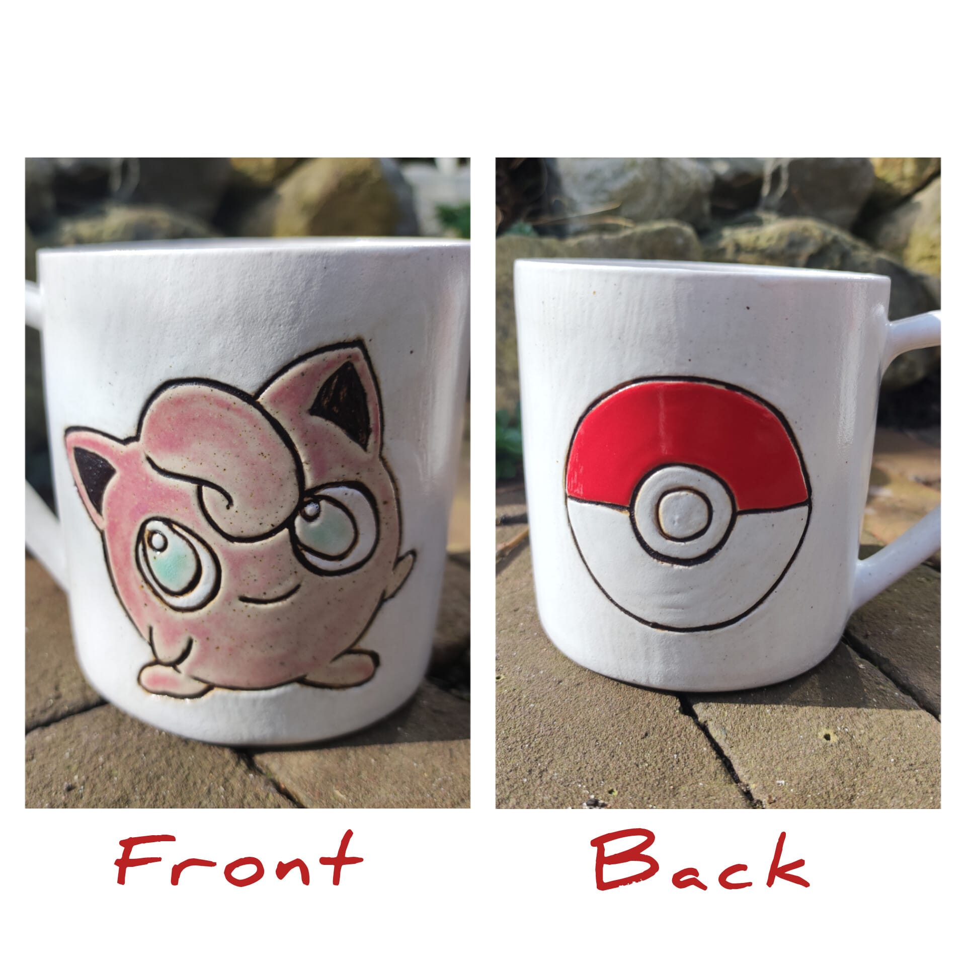 Unique Ceramic handmade Jigglypuff pokemon mug (380 ml) – Piko
