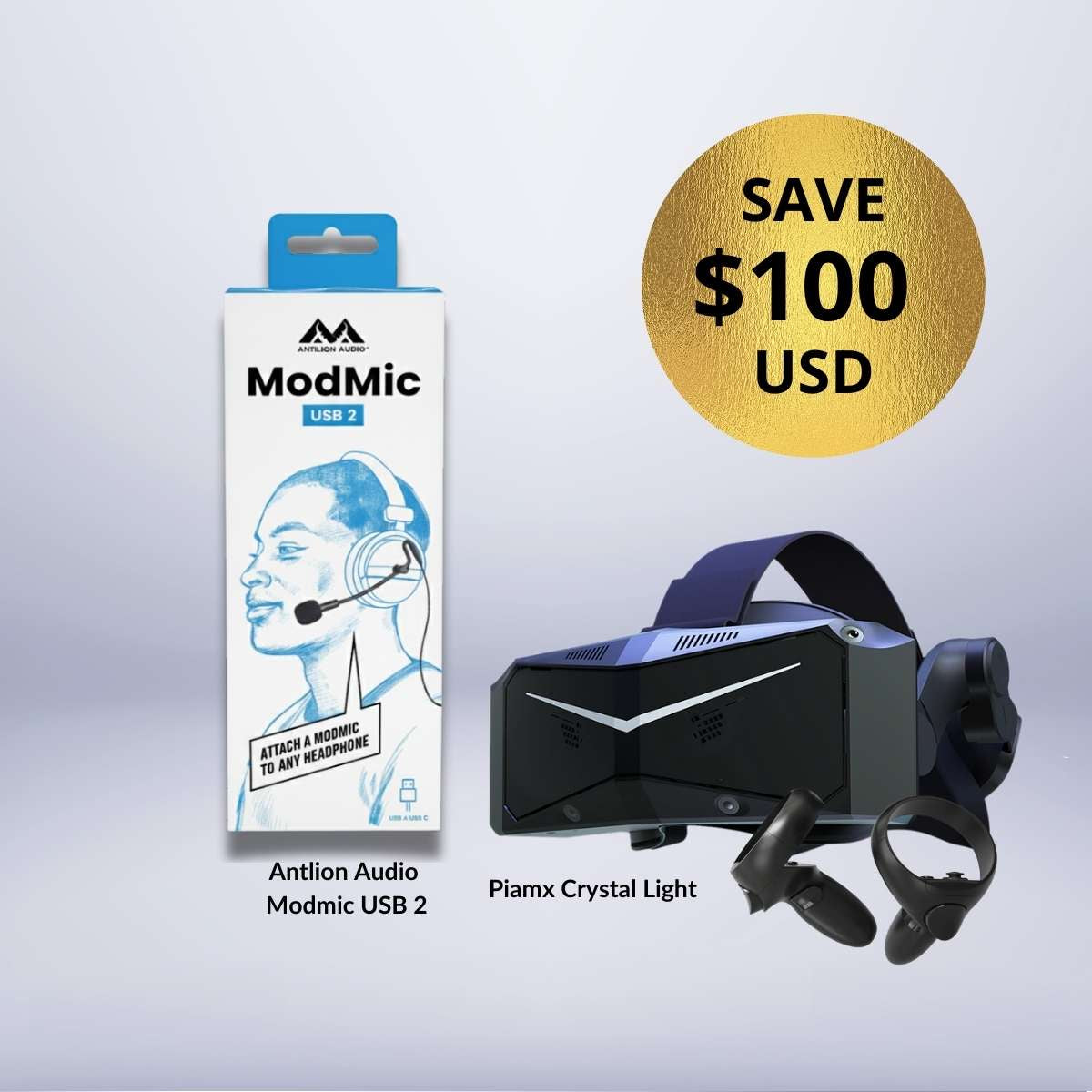 Purchase | Pimax Crystal Light + Free Premium VR Microphone Bundle