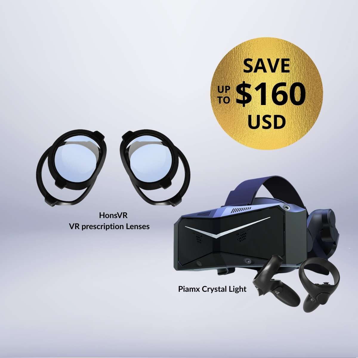 Purchase | Pimax Crystal Light + Free HonsVR Prescription Lenses