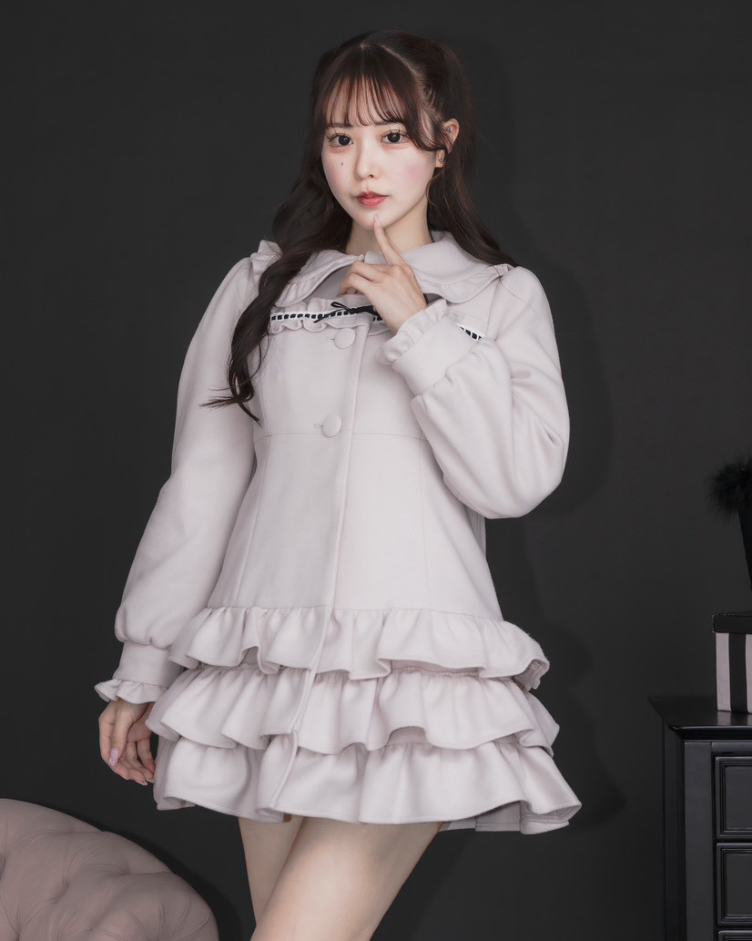 はしごレースティアードミニコート – pium