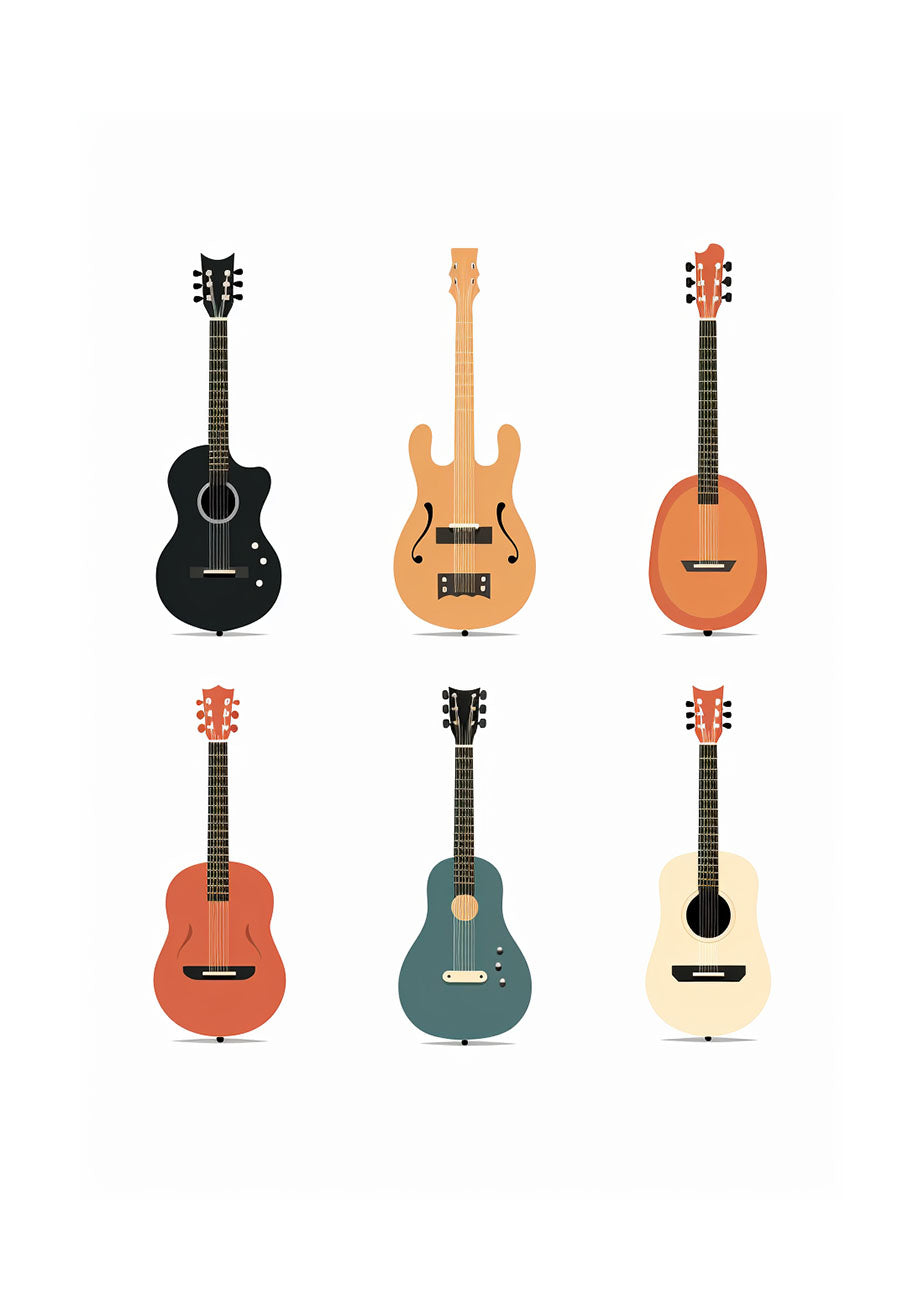 音楽の楽器のアートポスター:musical_instruments_f36e 通販