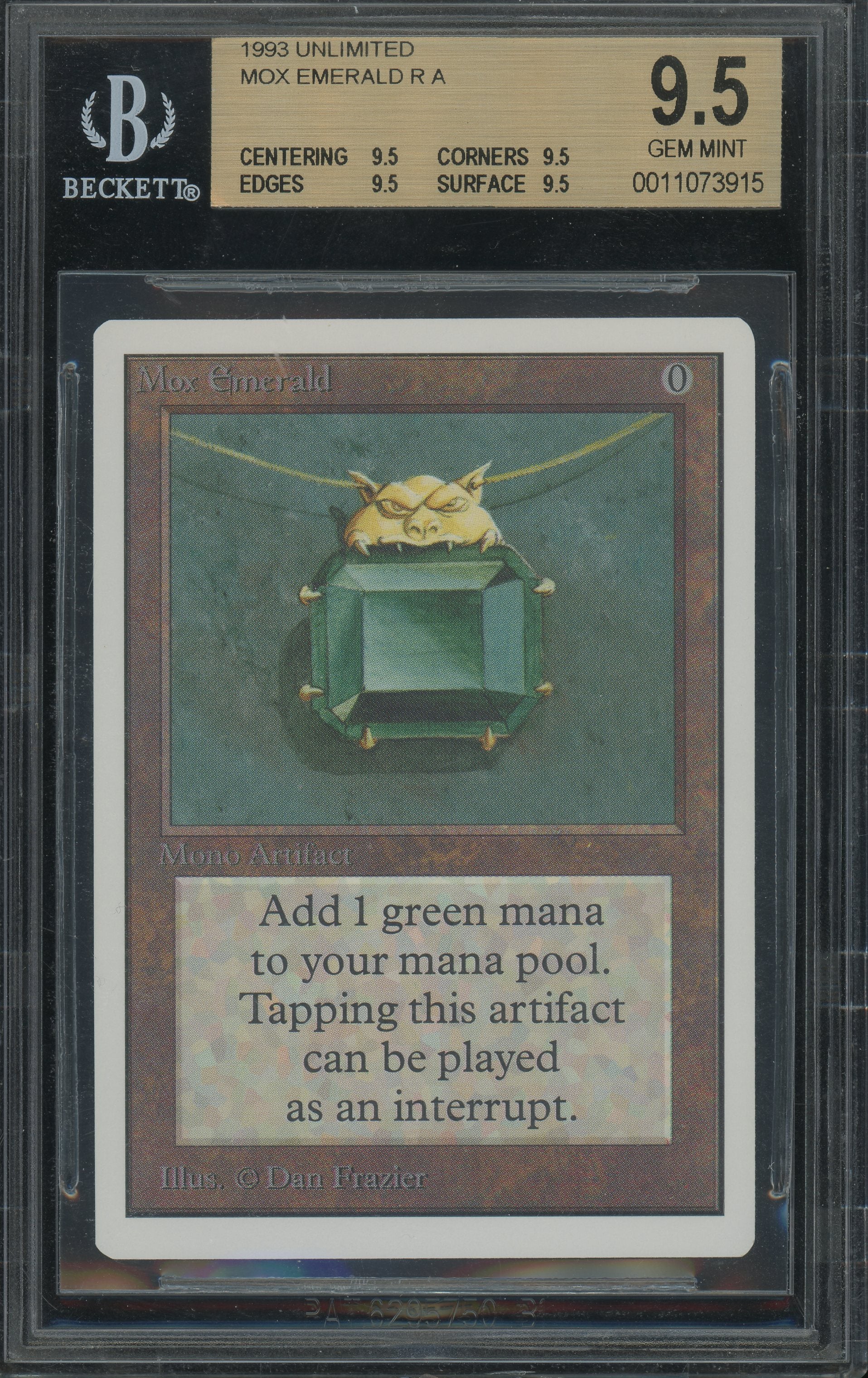 Mox Emerald - Unlimited BGS 9.5 Quad - 11073915 – Pristine