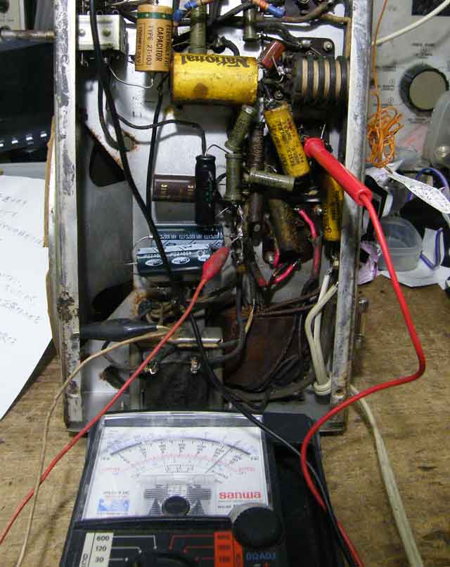 ナショナル R-4D3 4球真空管ラジオの修理