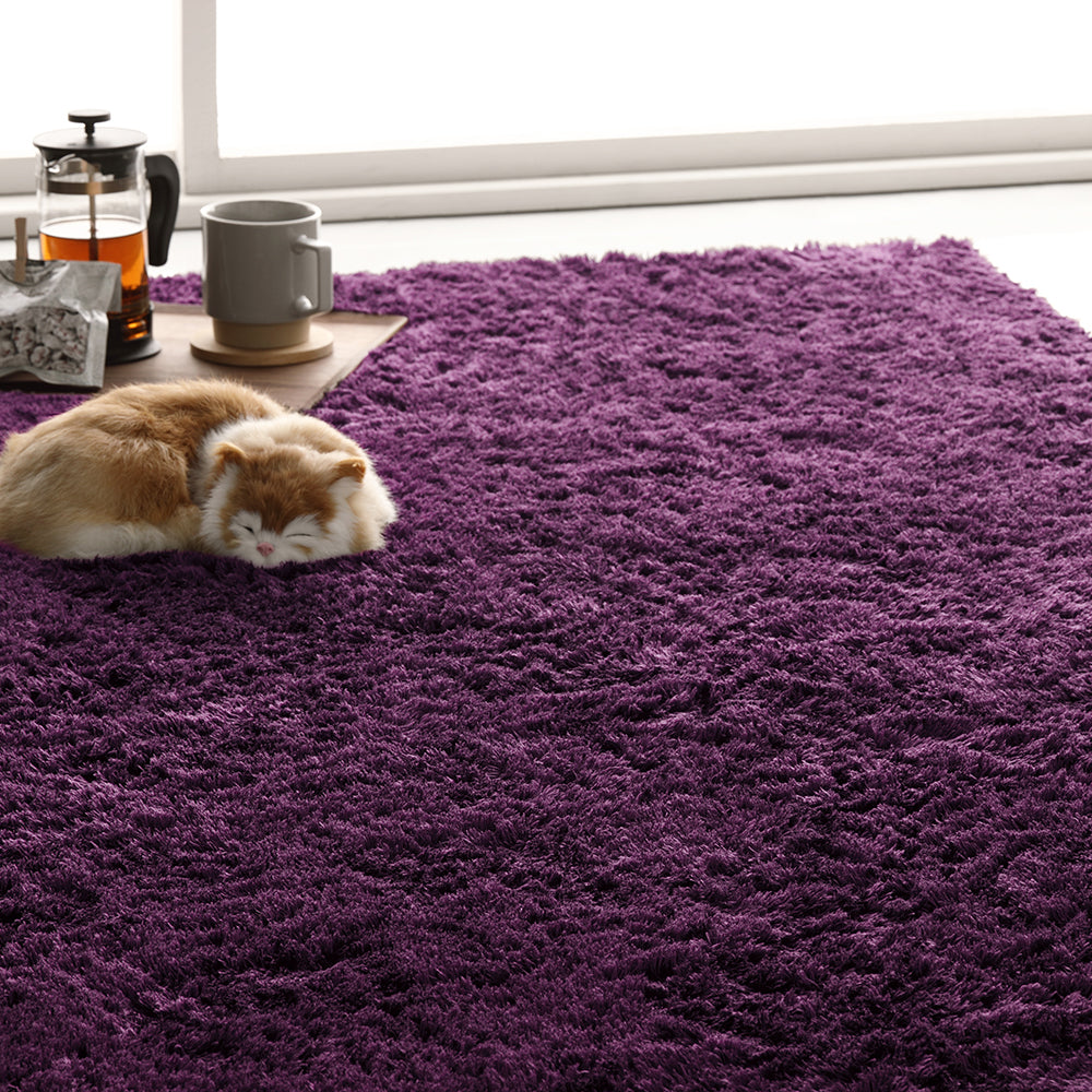 洗えるシャギーラグ 正方形・長方形/洗濯機で洗えて1年中快適！ラグ