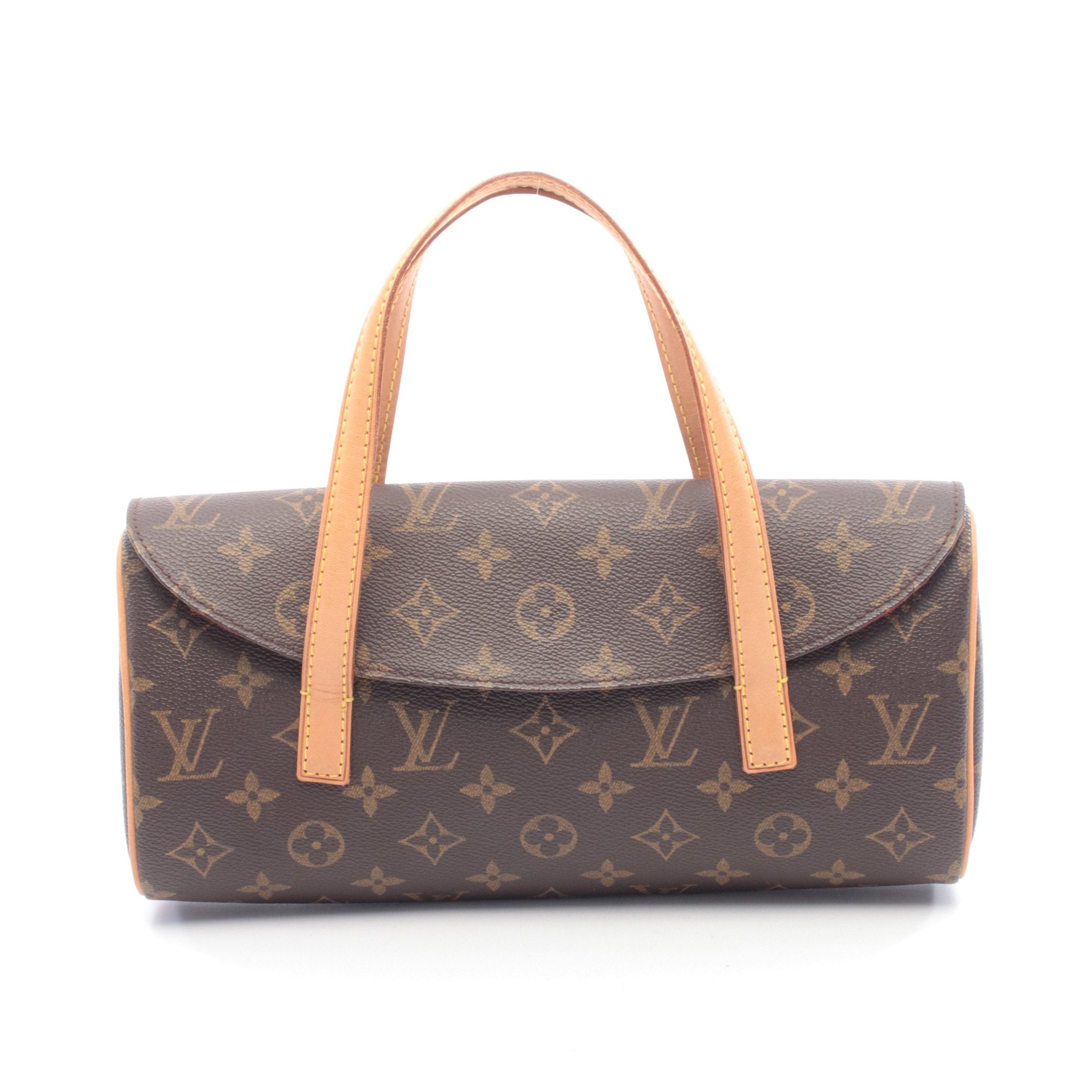 ソナチネ モノグラム ハンドバッグ PVC レザー ブラウン ルイヴィトン