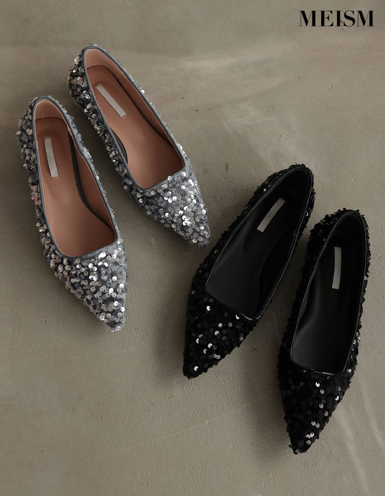 スパンコールフラットパンプス - シューズ通販 | 人気レディース