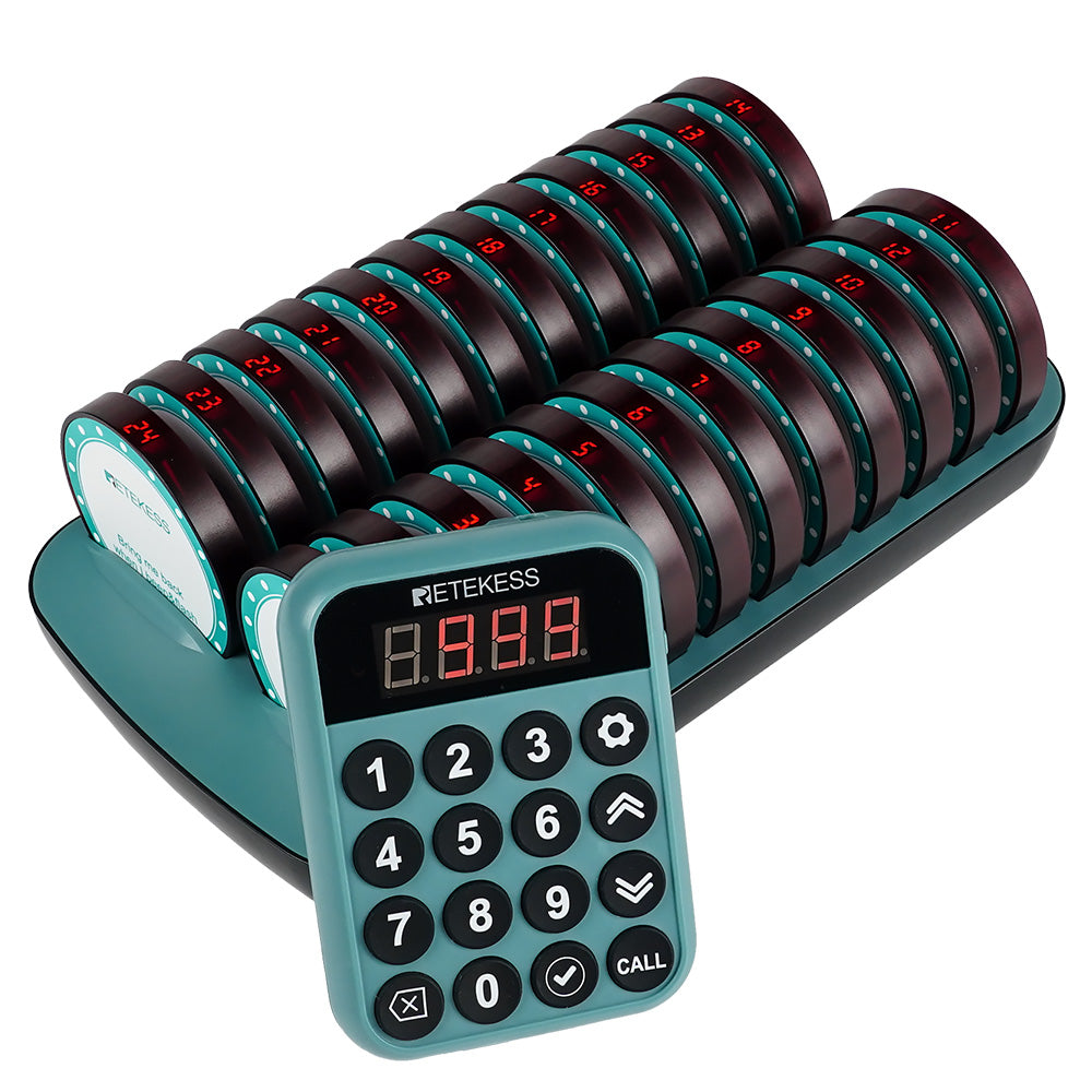 Retekess TD168R 呼び出しベルシステム ワイヤレスコールベル 親機*1＋