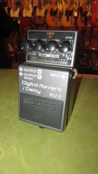 1997 BOSS RV-3 Digital Reverb / Delay Grey – Rivington Guitars