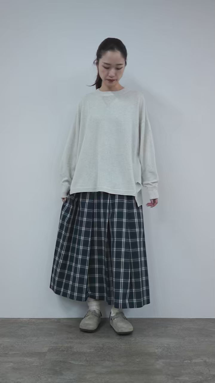 TUMUGU（ツムグ） ランダムリブニット ビッグプルオーバー