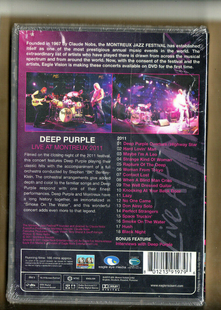Deep Purple - DVD - Live At Montreux-166 Minutes-2011-Eagle Rock