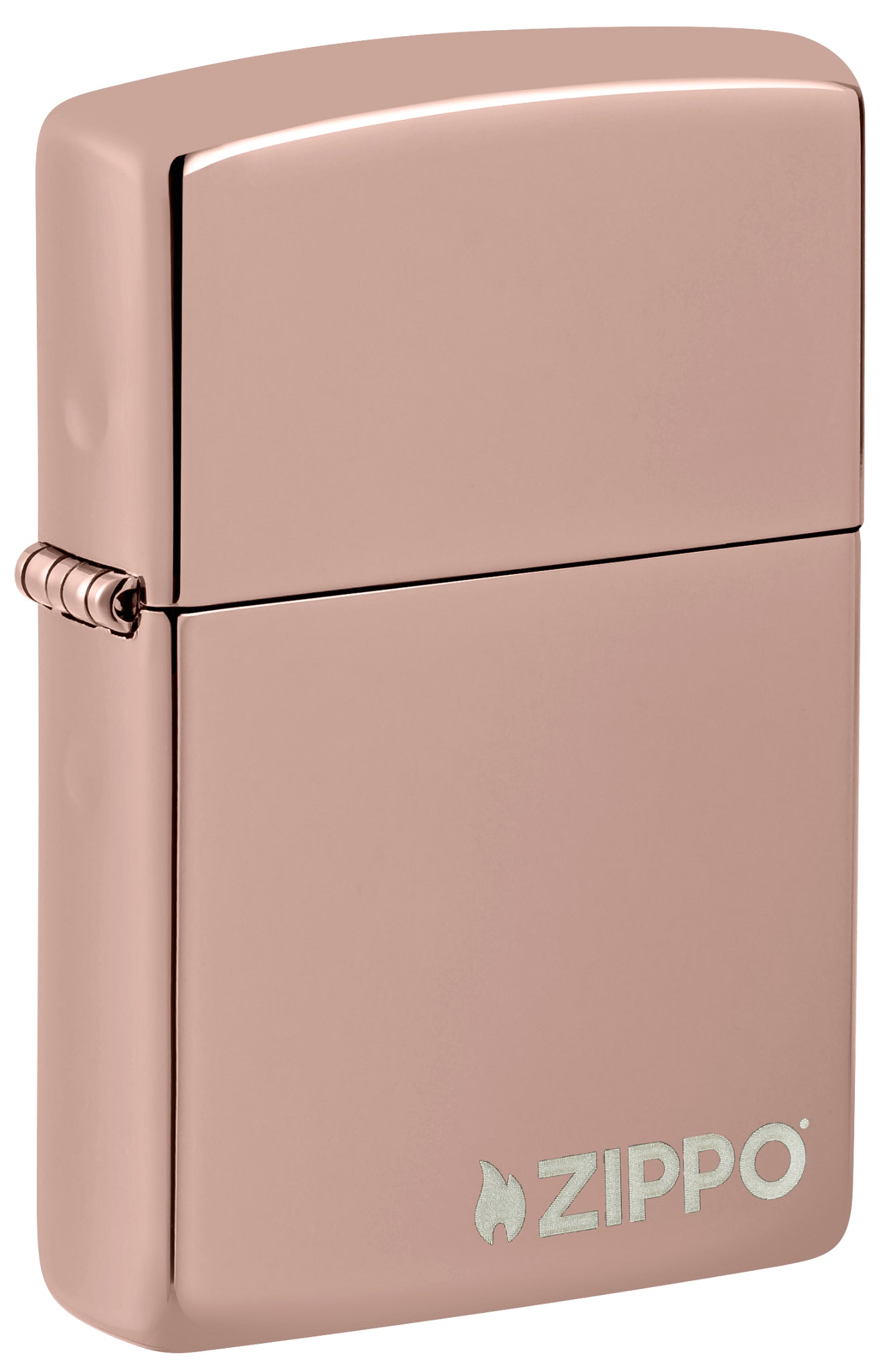 High Polish Rose Gold Zippo Logo Windproof Lighter – Zippo USA