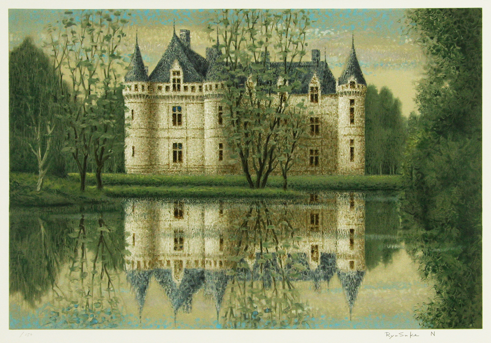 西村 龍介 「水辺の城」 Ryusuke Nishimura - 創業36年 美術品販売