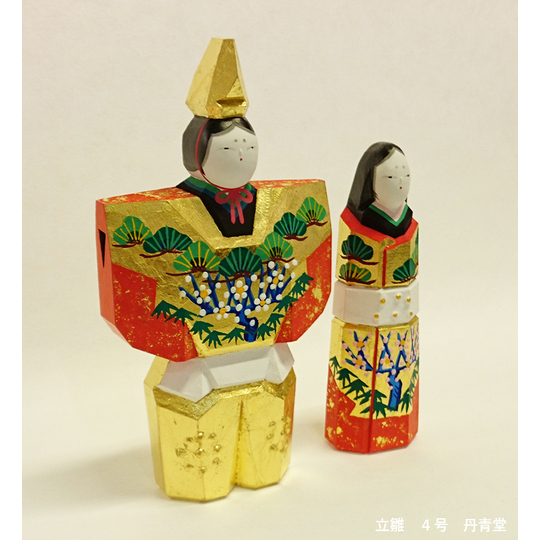 奈良の一刀彫雛人形・立雛4号（神泉作） 商品詳細 丹青堂｜書道用品
