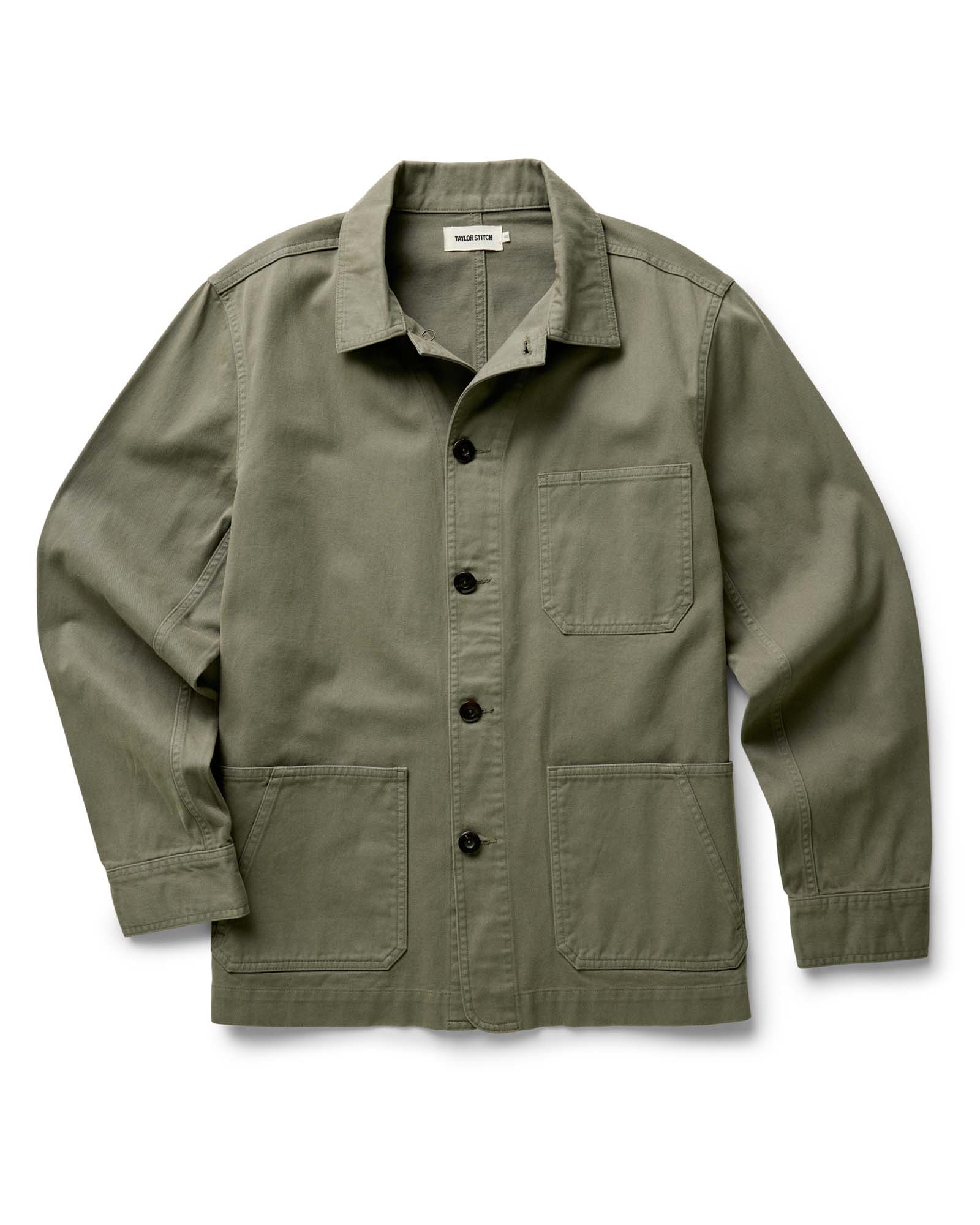 The Ojai Chore Coat in Smoked Olive Foundation Twill | Taylor Stitch