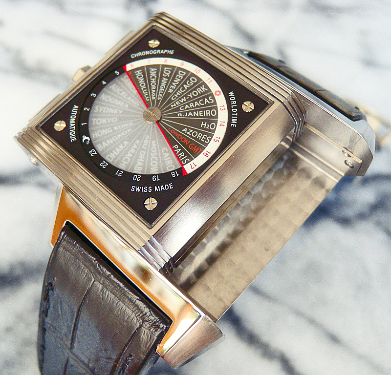 ジャガ－ルクルト レベルソ スクアドラ ワールド クロノグラフ Q702.T4