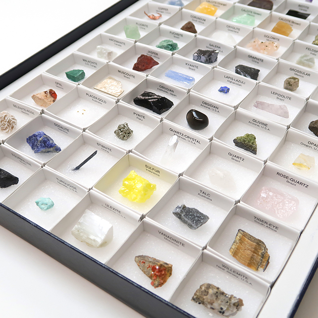 ディアゴスティーニ トレジャーストーン 鉱石標本セット 木製収納