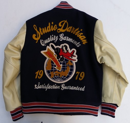 STUDIO D'ARTISAN-スタジオダルチザン- 袖は馬革！ 桐生スタジャン