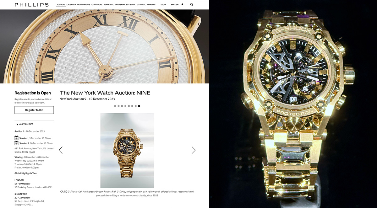 5000万円超えで落札されたフルゴールドG-SHOCK「G-D001」！！“絶対タフ