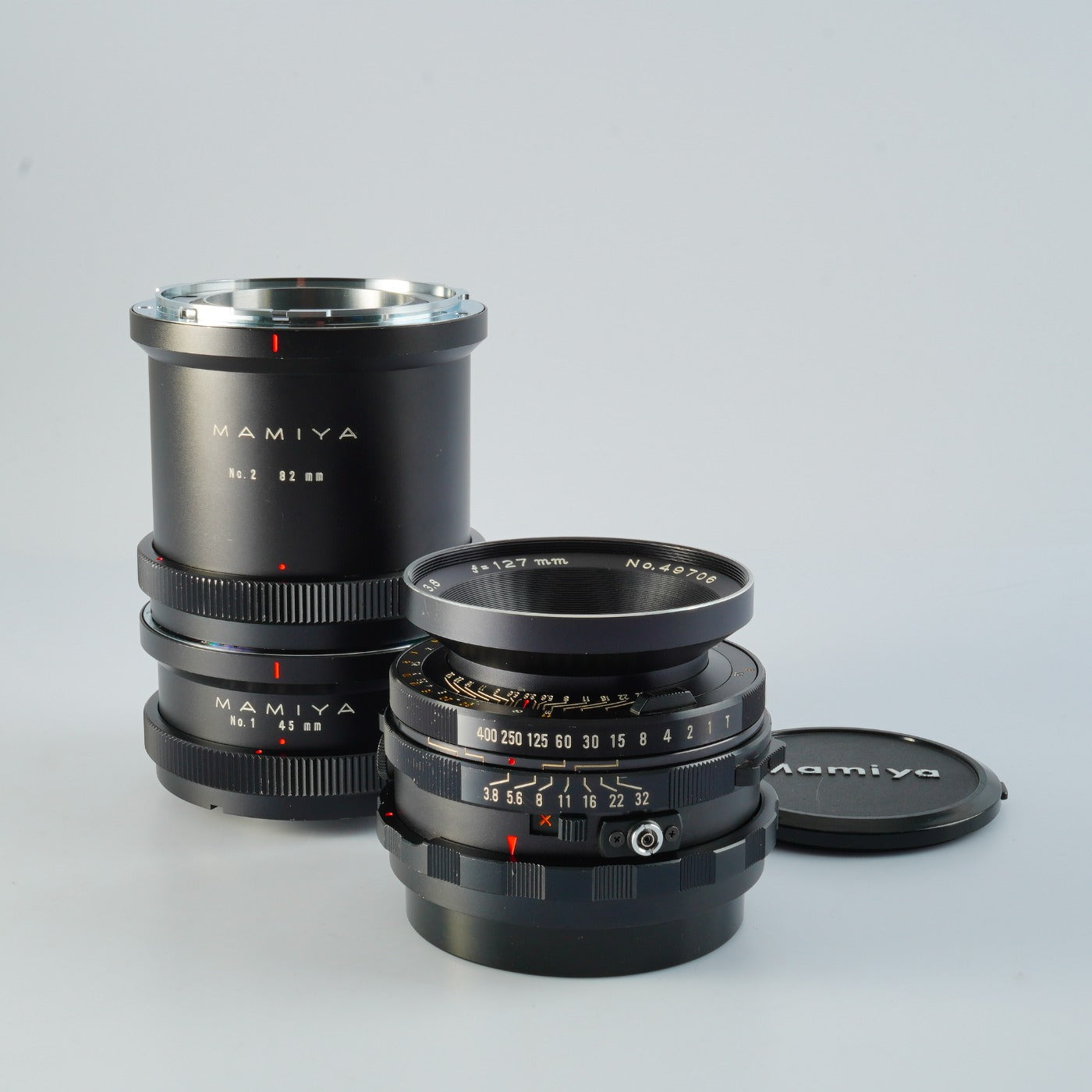 Mamiya Sekor 127mm F/3.8 + No.1 45mm + No.2 82mm Extension Tube 単