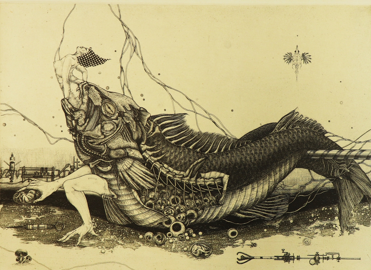 多賀新 銅版画作品