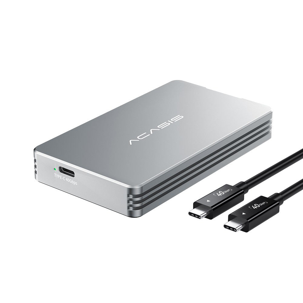 Acasis 40Gbps M.2 NVMe SSD Enclosure Compatible with Thunderbolt 4/3 a