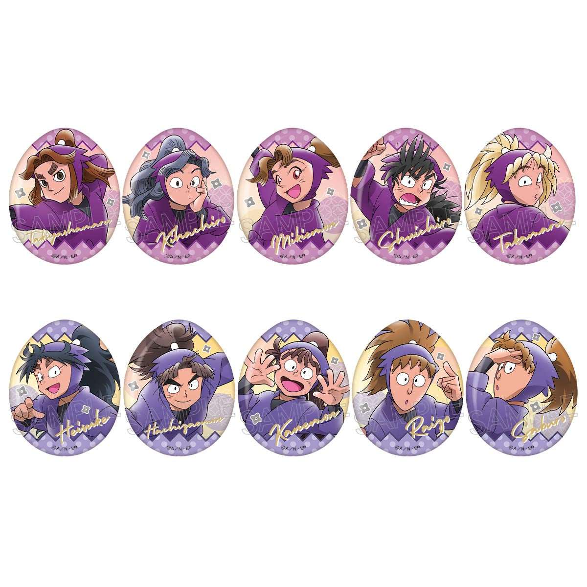 忍たま乱太郎 エッグ缶バッジVol.2 B 1箱10個入り [ツインクル