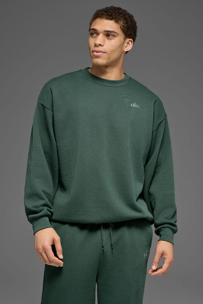 Accolade Crew Neck Pullover - Clover Green | ALO