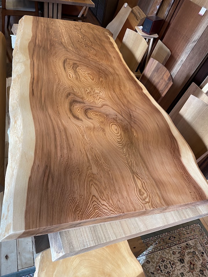 ths】屋久杉 一枚板 長尺幅広材 ウレタン塗装 ths】屋久杉 一枚板 長尺