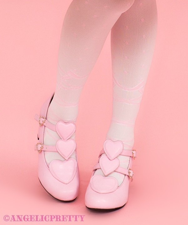 Trio Heart Shoes (L) - Pink [252SH08-190047-pkL] - $176.00