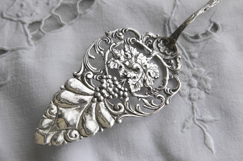 ドイツ ケーキサーバー ヴィンテージ 薔薇・天使 シルバー835 ドイツ