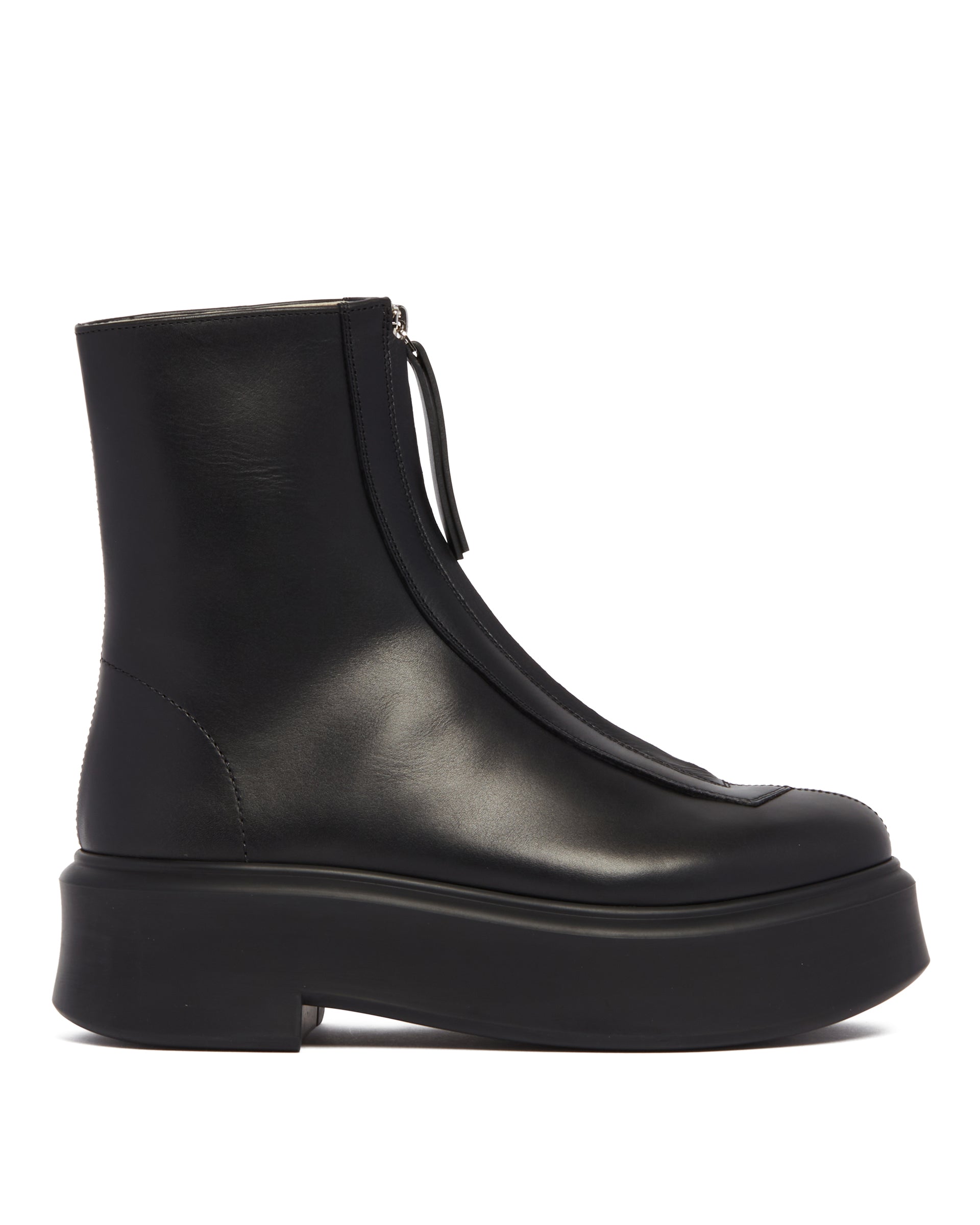 Black Zipped Boots | THE ROW - Antonia