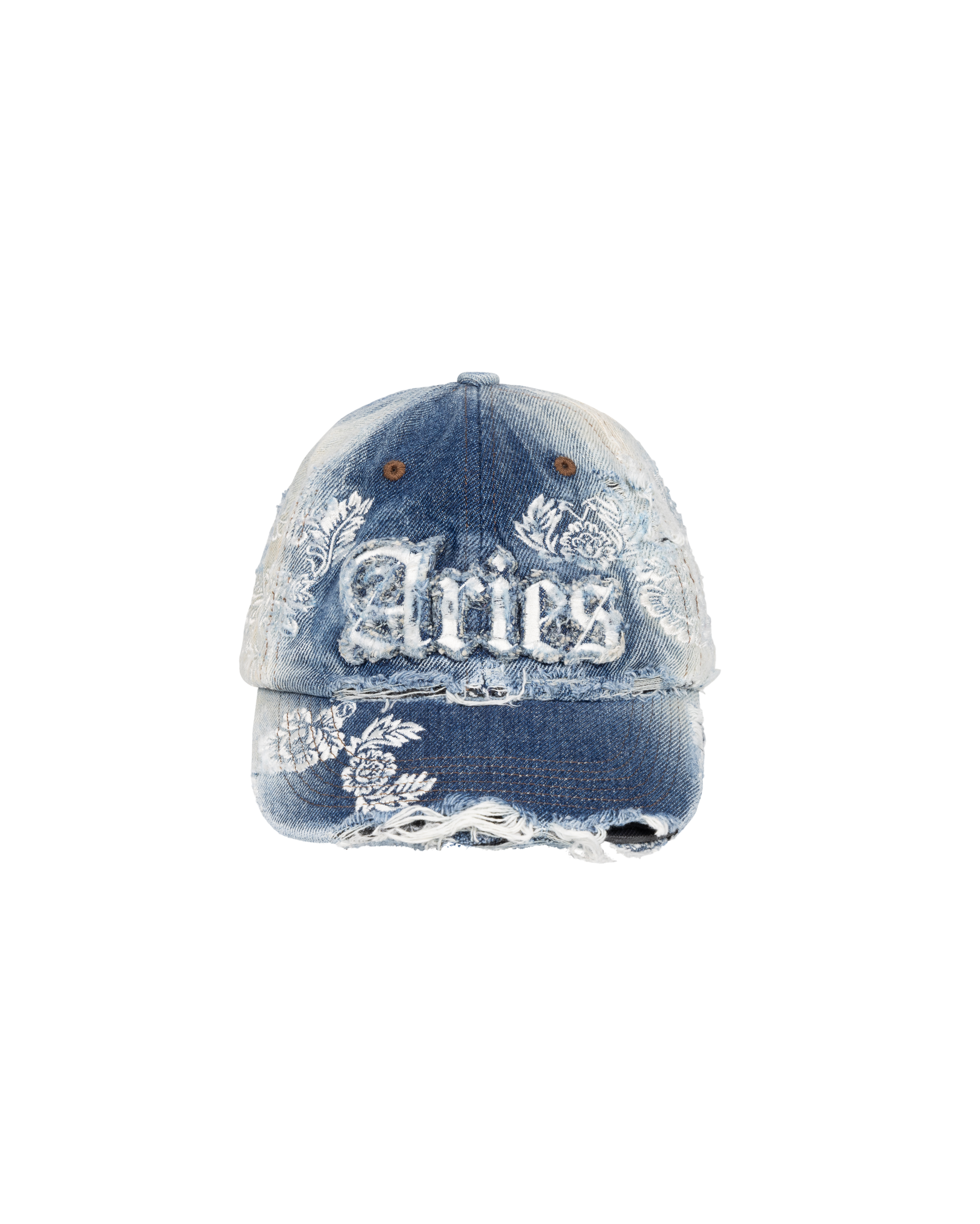 Destroyed Lace Cap Denim – Aries