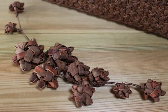 山葡萄花ぶんどバッグチャーム 商品詳細｜山葡萄かごバック・猫の