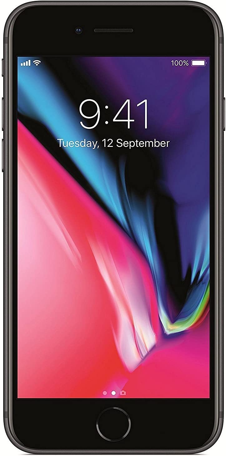 APPLE IPHONE 8 64GB UNLOCKED SMARTPHONE-BLK Refurbished with