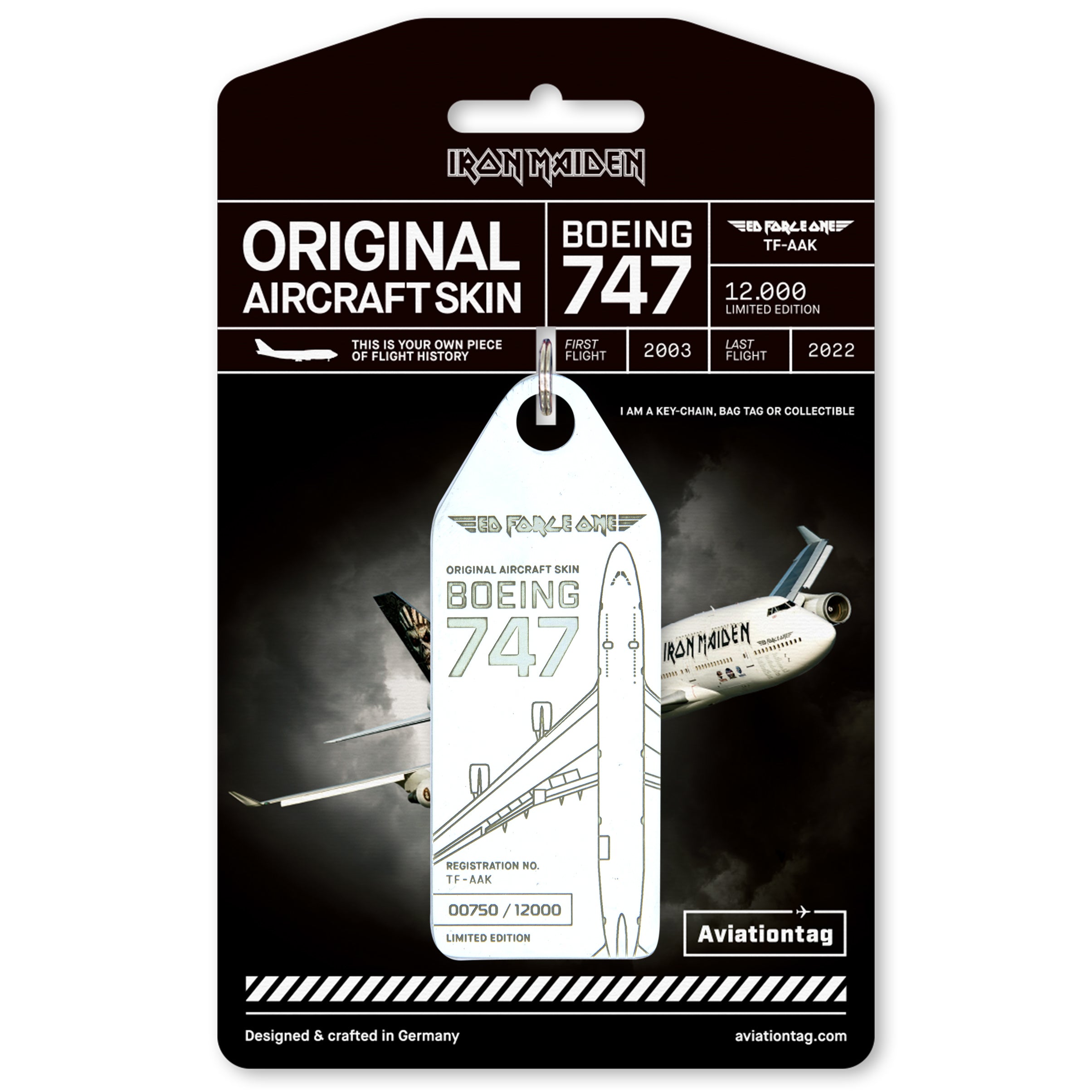 Aviationtag x Iron Maiden: Ed Force One White – Boeing 747