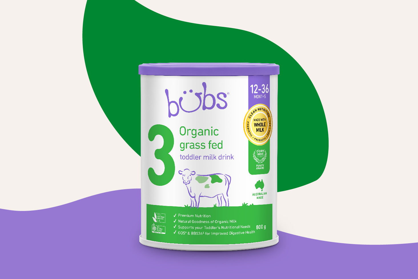 Bubs Organic® Grass Fed Toddler Milk Stage 3 – Bubs Australia