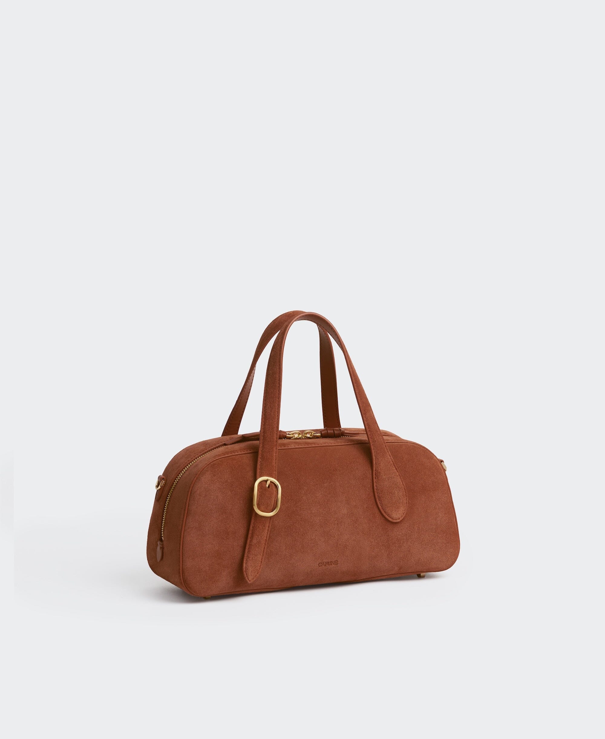 Cafuné - Small Asra Boston Bag - Terracotta(Suede)